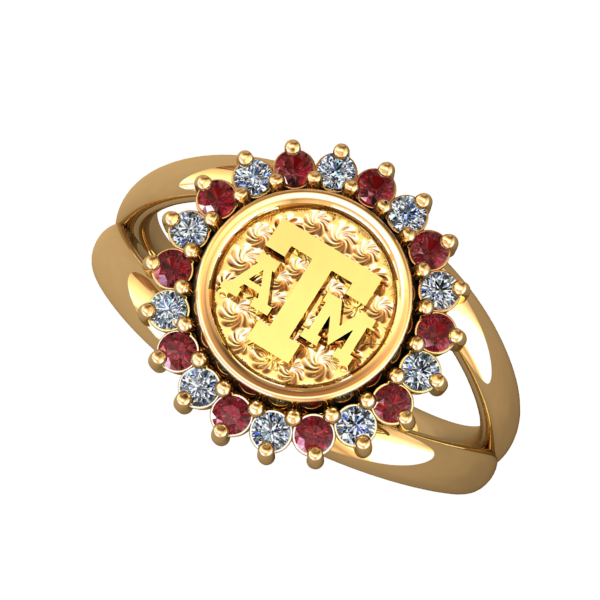 Mini Texas A&M ATM Logo Ring