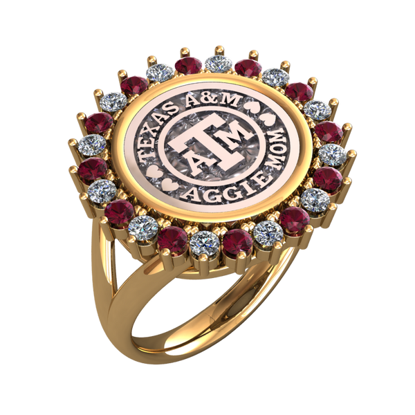 Wayback "Aggie Mom" Coin Ring