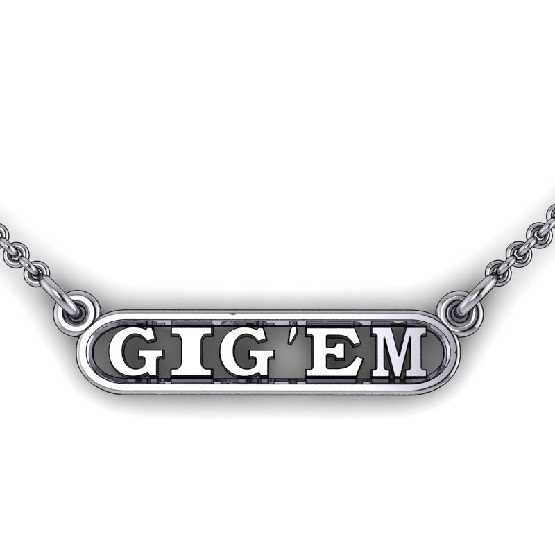 Gig 'em Horizontal Dangler