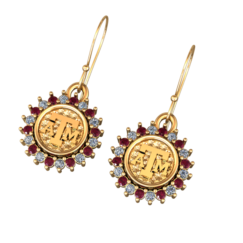 Mini ATM Logo Earrings