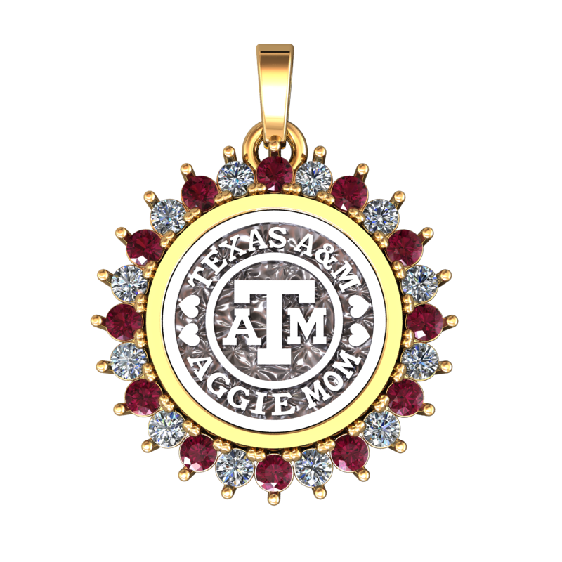 Aggie Mom Coin Pendants