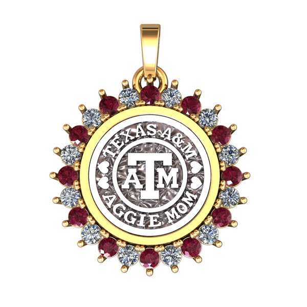 Aggie Mom Coin Pendants